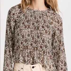 Veronica Beard pleated top, Size 0